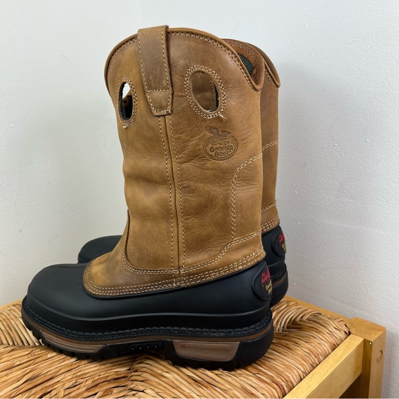 NWT Georgia Boot Muddog Wellington Work Boot Sz 9W - Picture 6 of 14